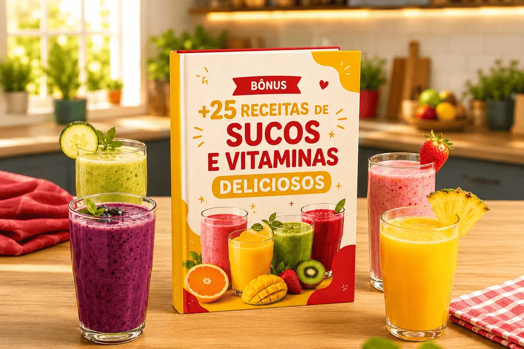 +25 Receitas de Sucos e Vitaminas Deliciosos
